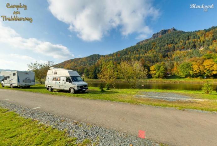 Campingplatz Am Treidlerweg Hotel Konigstein an der Elbe Exterior photo